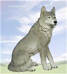 WD29533 Intensity Sitting Wolf